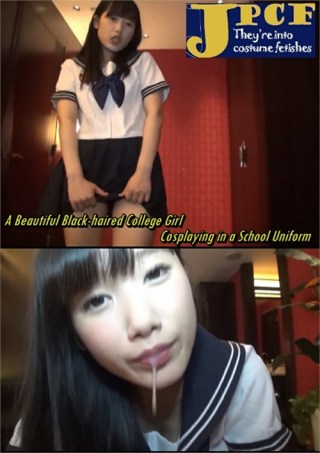 Watch A Beautiful Black Haired College Girl Cosplaying in a School Uniform Porn Movie Online Free